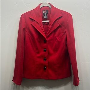 R&K Red Blazer Tailored Suit Jacket